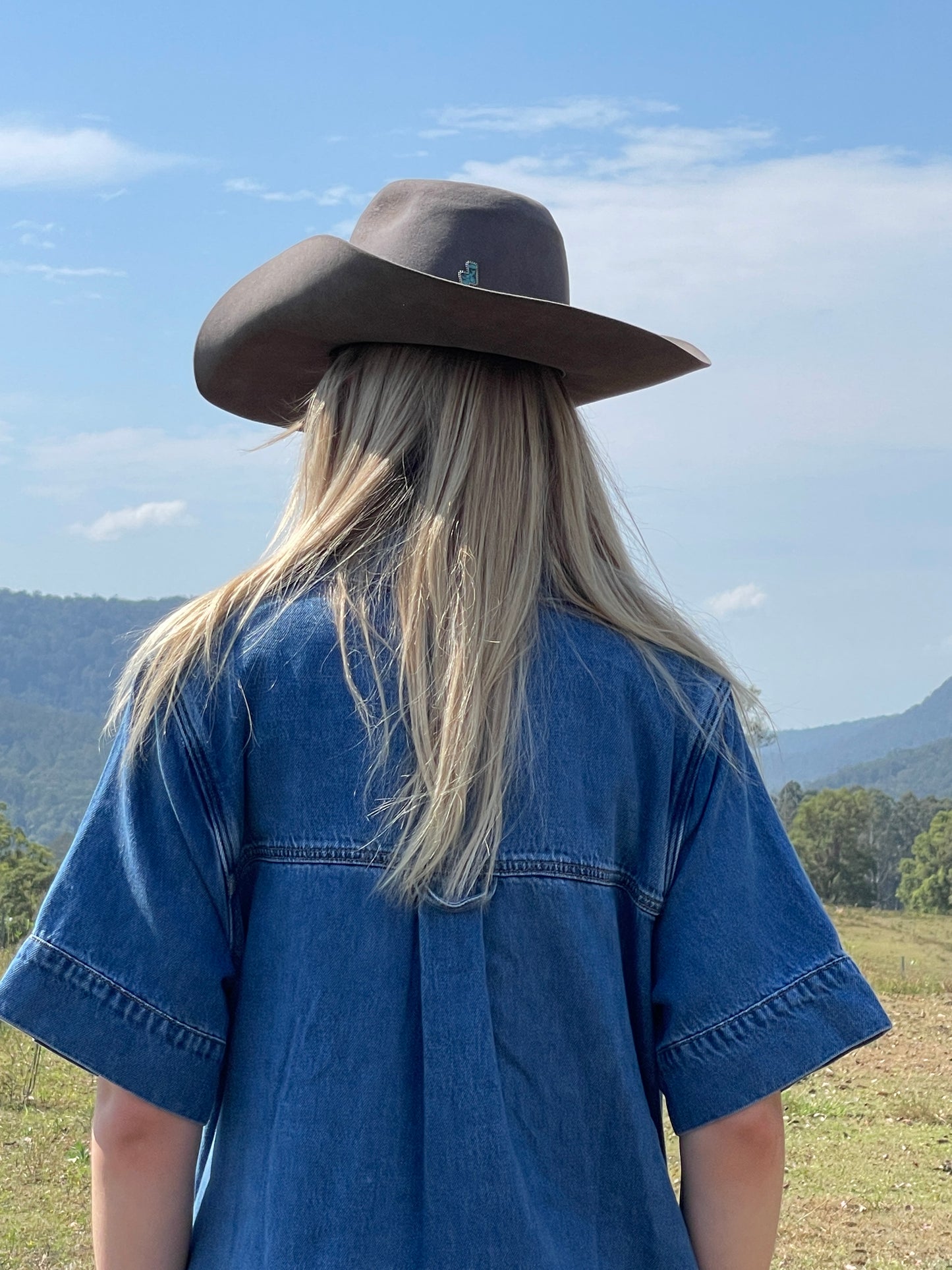 Indigo Denim Shirt Dress