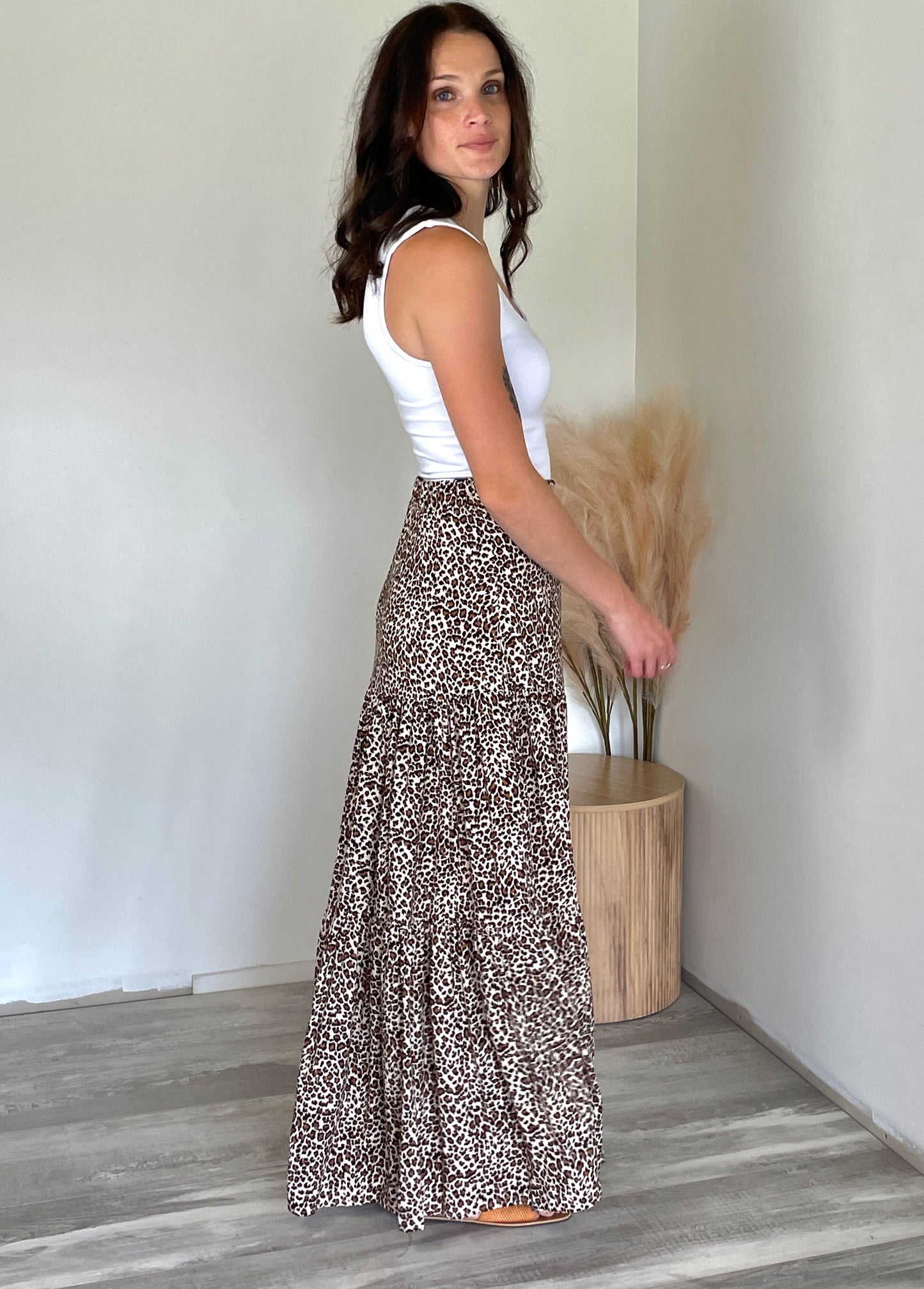 Leopard Maxi Skirt