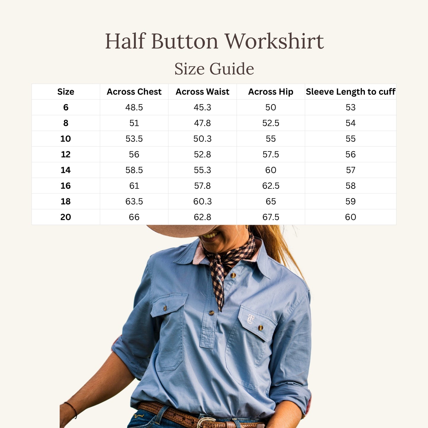 Kimberley - Half Button Workshirt