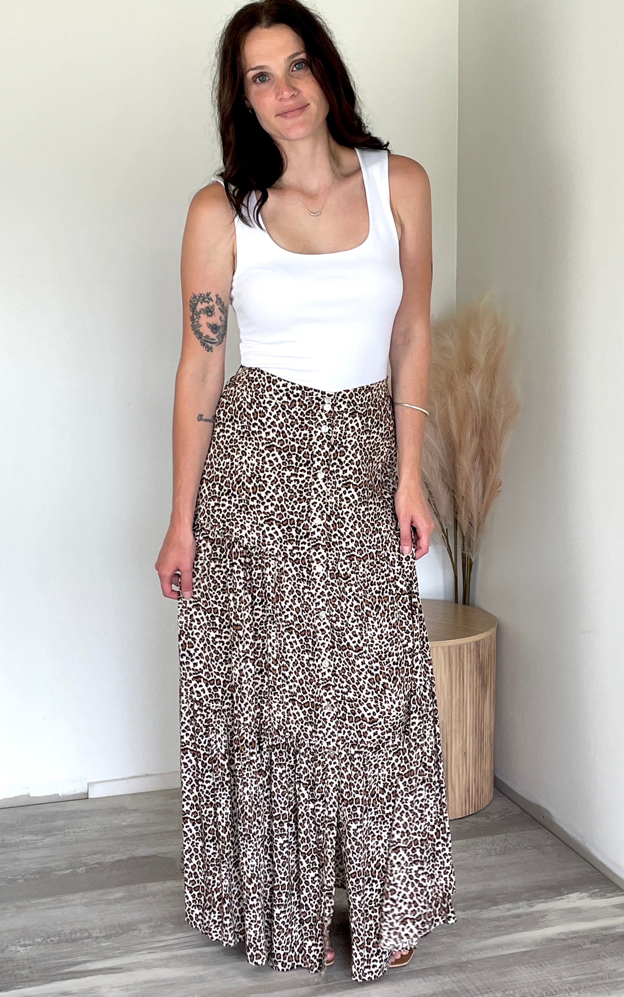 Leopard maxi skirt australia best sale